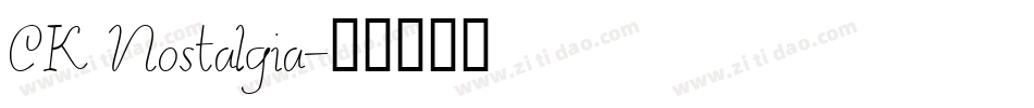 CK Nostalgia字体转换